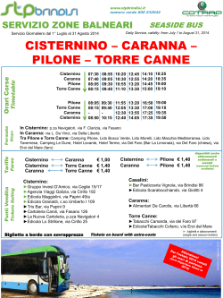 Orari corse Bus Cisternino – Pilone – Torre Canne