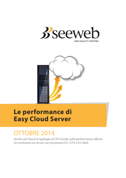 Le performance di Easy Cloud Server