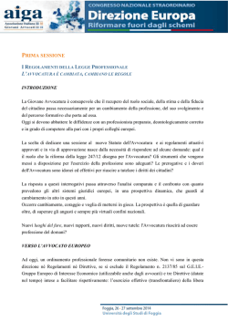 Documento prima sessione
