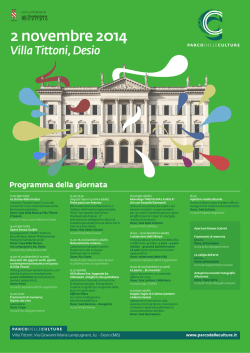 Il programma Open Day 2 Novembre