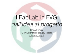 I_FabLab_in_FVG - ICTP Scientific FabLab