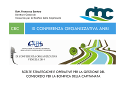 IX CONFERENZA ORGANIZZATIVA ANBI CBC