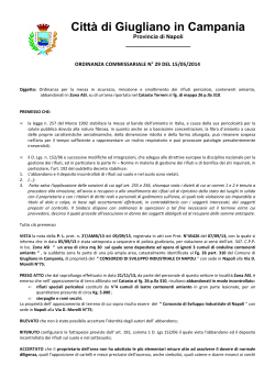 Ordinanza n. 29-2014 rimozione amianto loc. ASI