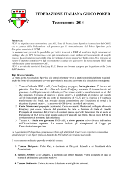 FIGP-ASI Tesseramento 2014