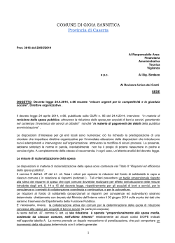 direttiva sul d.l. n.66 del 2014