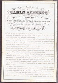 Editto di Racconigi del 18 agosto 1831 di Costituzione del Consiglio
