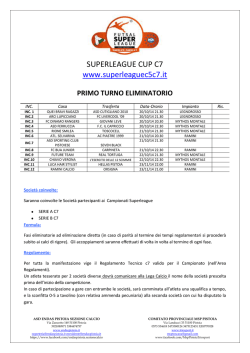 Il presente Calendario non ha vaolre ufficiale
