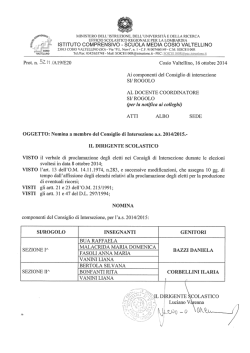 istituto comprensivo - scuola media cosio valtellino