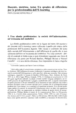 Page 1 Docente, mentore, tutor. Un quadro di riflessione per le