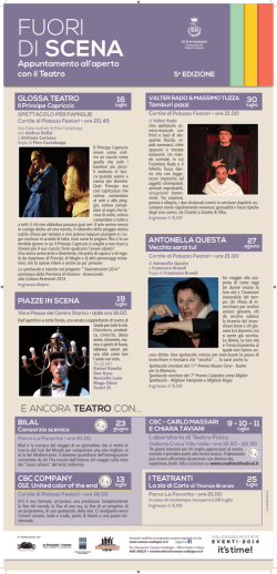 E ANCORA TEATRO CON