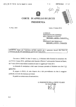 E - Ordine degli Avvocati di Taranto