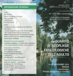 TREVISO programma 2014ok - Società Italiana di Ematologia