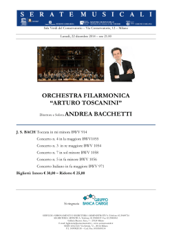 orchestra filarmonica “arturo toscanini”