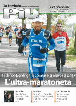 Federico Borlenghi: «Correre è la mia passione»