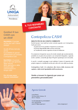 Contopolizza CASH!