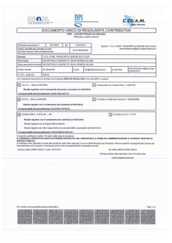 DURC 2014 07 - Trasporti e servizi