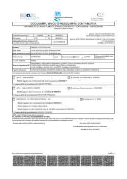 documento unico di regolarit&agrave; contributiva