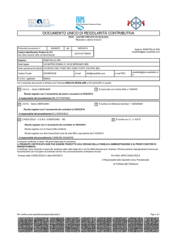 documento unico di regolarit&agrave; contributiva