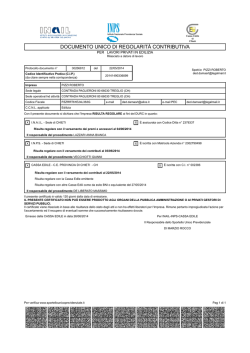 documento unico di regolarit&agrave; contributiva