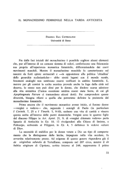 IL MONACHESIMO FEMMINILE NELLA TARDA ANTICHITA Fin