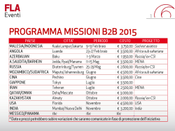 Il programma 2015 PDF 269 KB