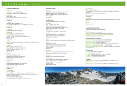 Programma CAI Valmalenco 2015