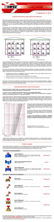 il bilanciamento idraulico... utili considerazioni