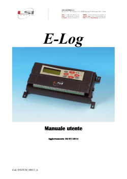 Manuale utente E-Log