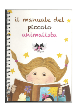 Il manuale del piccolo animalista