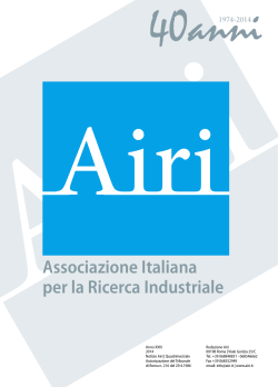 AIRI: 40 anni per la ricerca industriale italiana