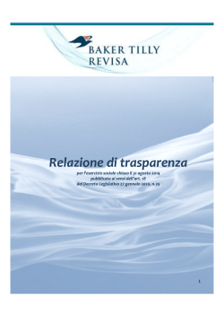 relazione trasparenza 2014 BTR