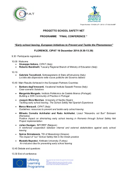 Conference Programme dic 2014