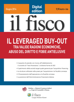 Il Leveraged Buy-Out - Wolters Kluwer Italia
