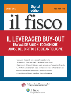 Il Leveraged Buy-Out - Wolters Kluwer Italia