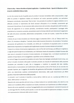 Il Rent to Buy - Natura Giuridica ed ipotesi applicative