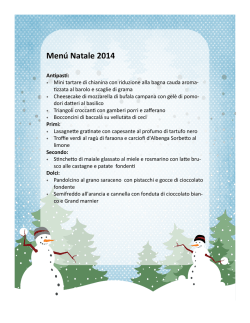 Guarda lo speciale men&ugrave; di Natale 2014!