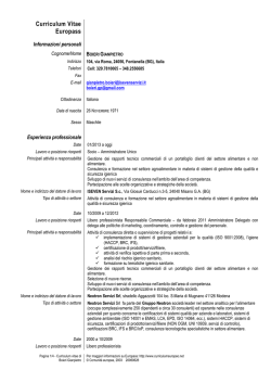 Scarica il pdf del curriculum vitae