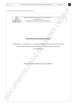 Disciplinare tecnico "Latte crudo vaccino e derivati"