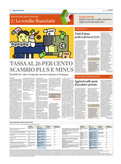 Il quadro del prelievo: aliquota e base di calcolo