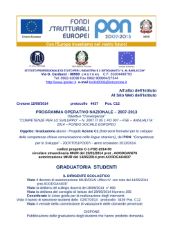 graduatoria studenti viaggio studio londra progetto pon c1-2014