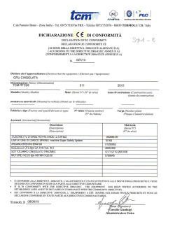 DICHIARAZIONE C 6 D1 CONFORMITÀ