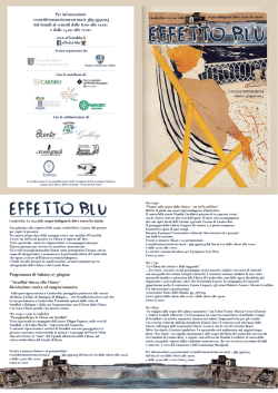 EFFETTO BLU - Comune di Casalecchio di Reno