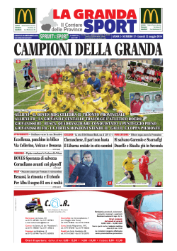 N° 17 BIS – La Granda Sport del 12/05/2014