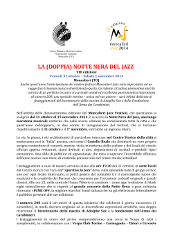 Notte Nera 2014 () - Moncalieri Jazz Festival