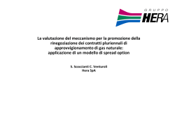 Diapositiva 1 - Mercati energetici e metodi quantitativi