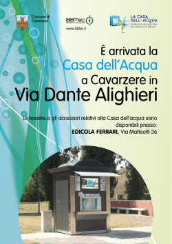 in via Dante Alighieri, Venerd&igrave; 27 giugno 2014 alle ore 10.30. La