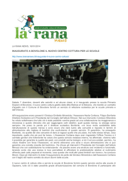 inaugurato a bovolone il nuovo centro cottura per le scuole