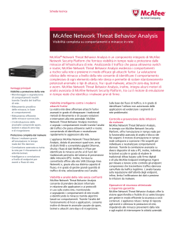 McAfee Network Threat Behavior Analysis