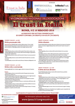 Il trust in Italia