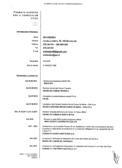 Curriculum Dott. Andrea Boi - Azienda Ospedaliera Brotzu